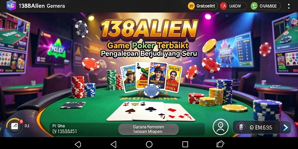 Screenshot gameplay poker yang mendebarkan di 138ALIEN.
