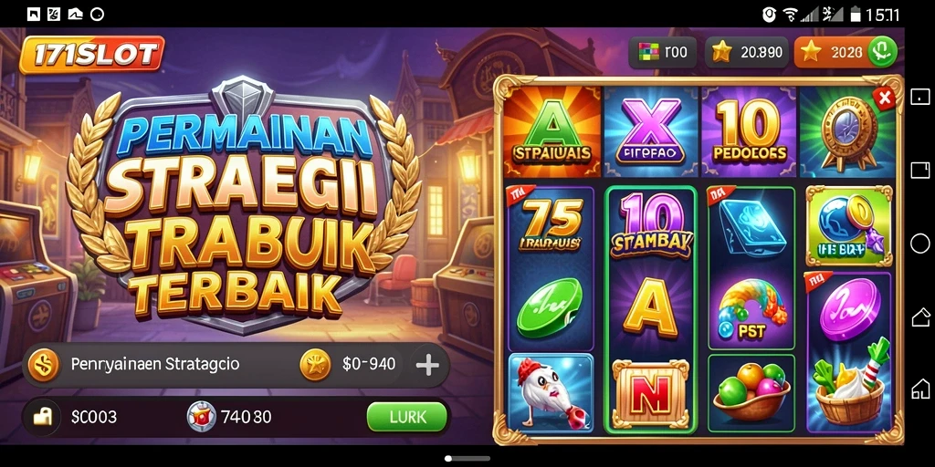 Tampilan gameplay 171SLOT yang mendebarkan dan penuh warna.