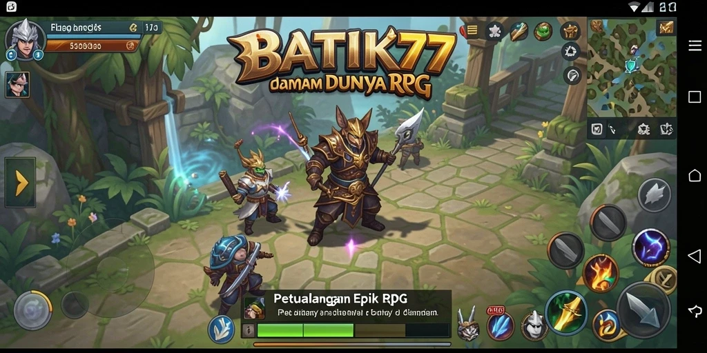 Gameplay RPG yang seru dan penuh petualangan di BATIK77.