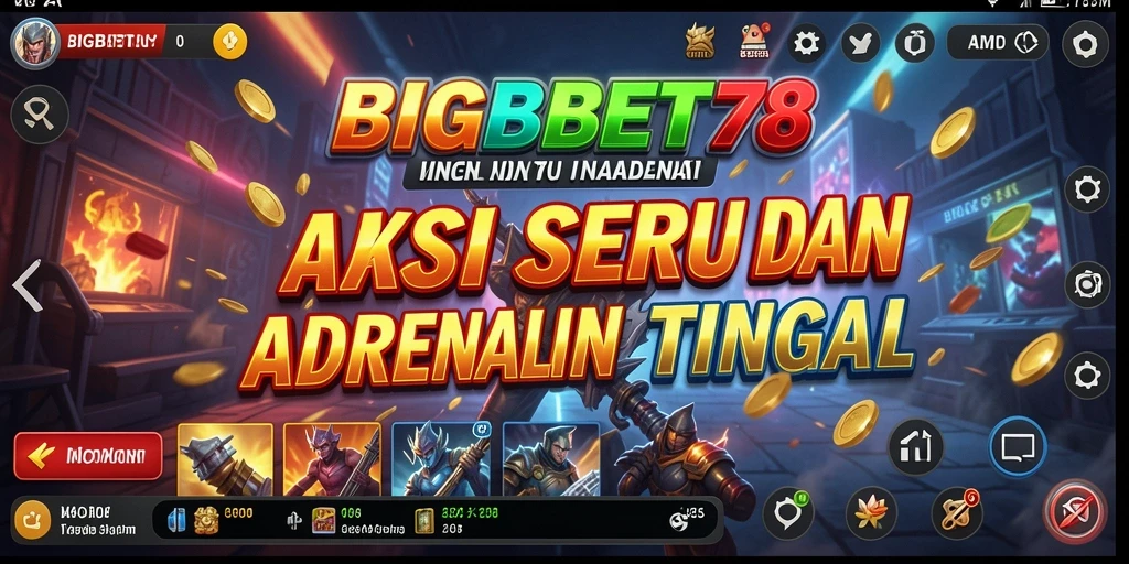 Tampilan seru gameplay BIGBET78 dalam aksi penuh tantangan.