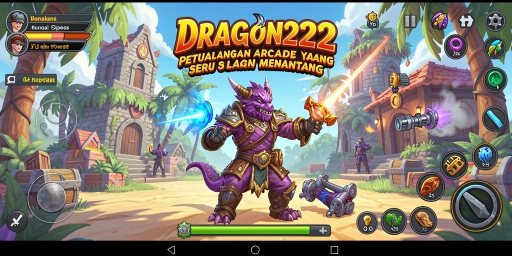 Tampilan gameplay seru dari DRAGON222 yang memikat pemain Arcade.