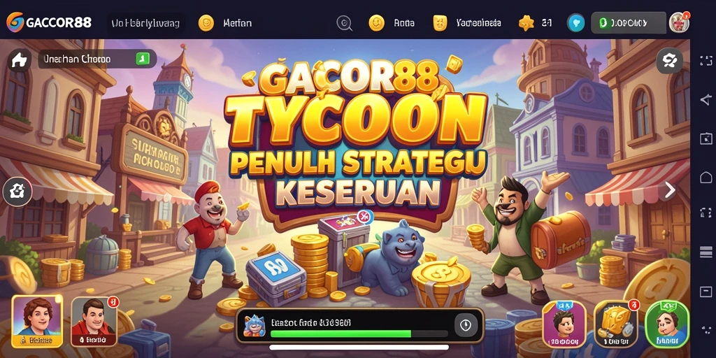 Screenshot GACOR88 menampilkan tindakan seru dalam gameplay Tycoon.