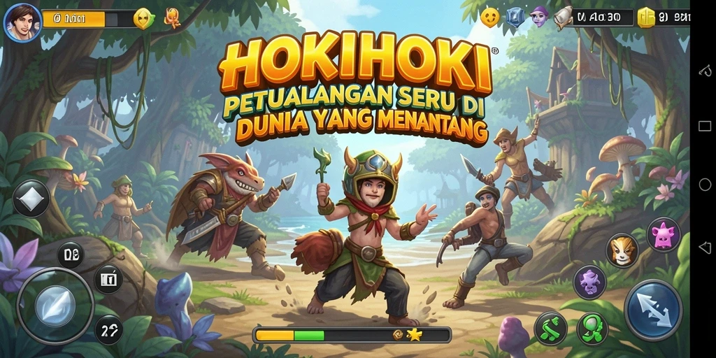 Tampilan gameplay petualangan seru di HOKIHOKI.