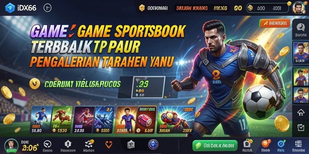 Tampilan gameplay menarik di aplikasi Sportsbook IDX66.