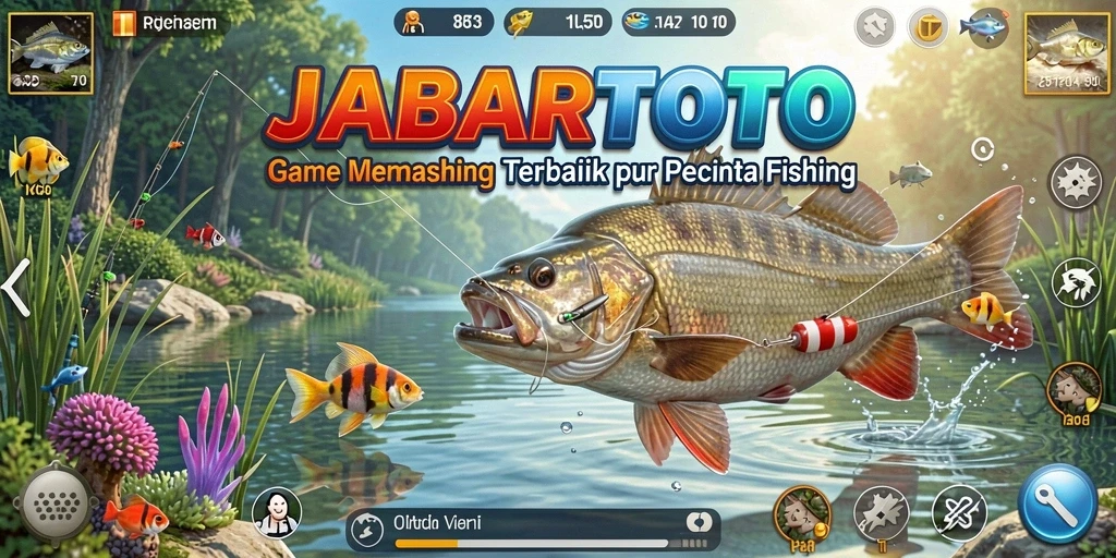 Screenshot gameplay JABARTOTO dengan aksi memancing yang menarik.