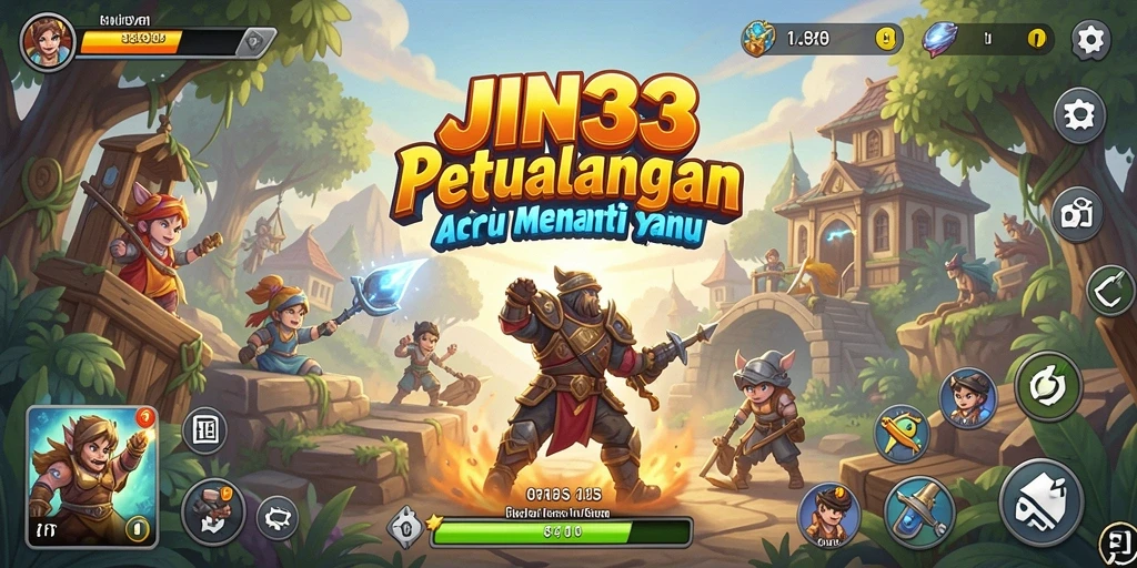 Tampilan gameplay menarik dari JIN33 dalam aksi penuh sinematik.