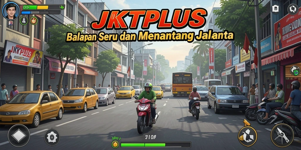 Tampilan gameplay seru dan mendebarkan di JKTPLUS.