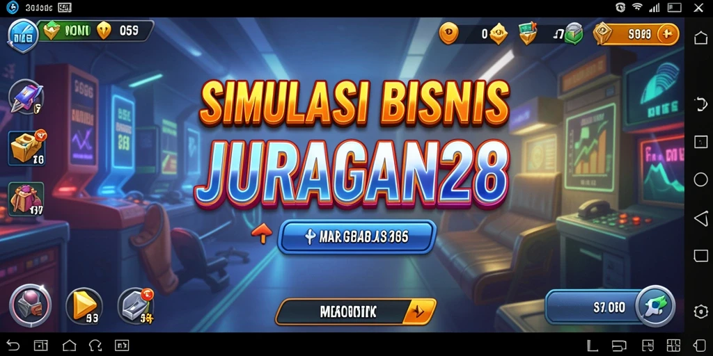 Tangkapan layar dari gameplay <strong>JURAGAN28</strong> yang menampilkan proses membangun bisnis.