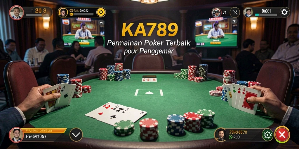 Screenshot KA789 menampilkan gameplay mendebarkan Poker.