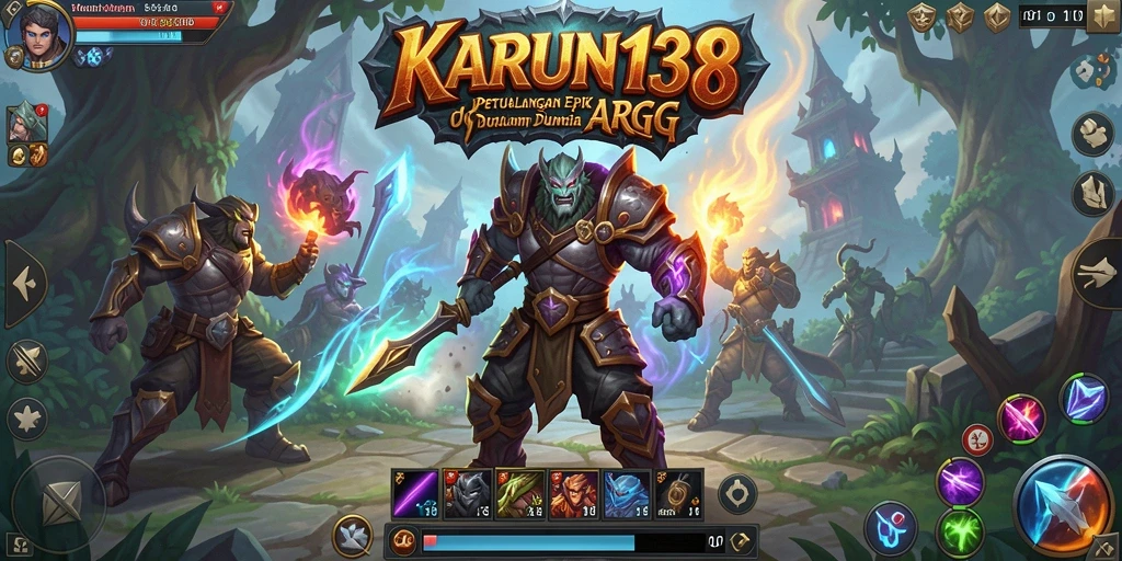 Screenshot gameplay KARUN138 yang menampilkan pertarungan epik.