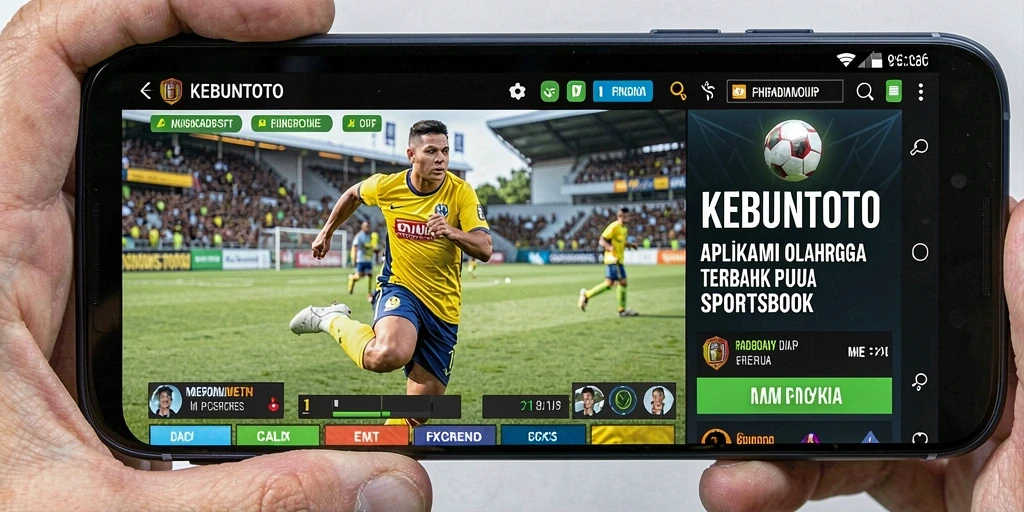 Tampilan menarik dari aplikasi KEBUNTOTO dalam aksi taruhan olahraga.