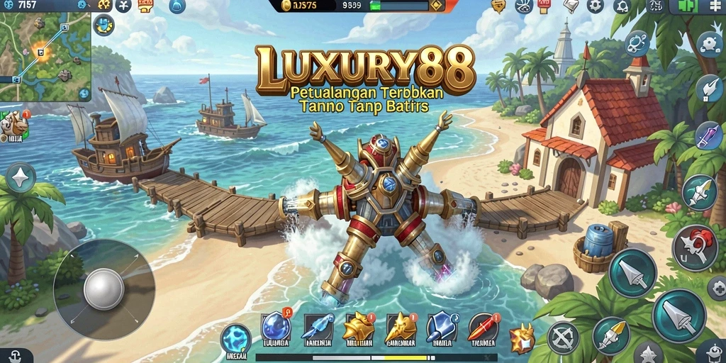 Screenshot LUXURY88 menampilkan eksplorasi dunia terbuka yang memukau.