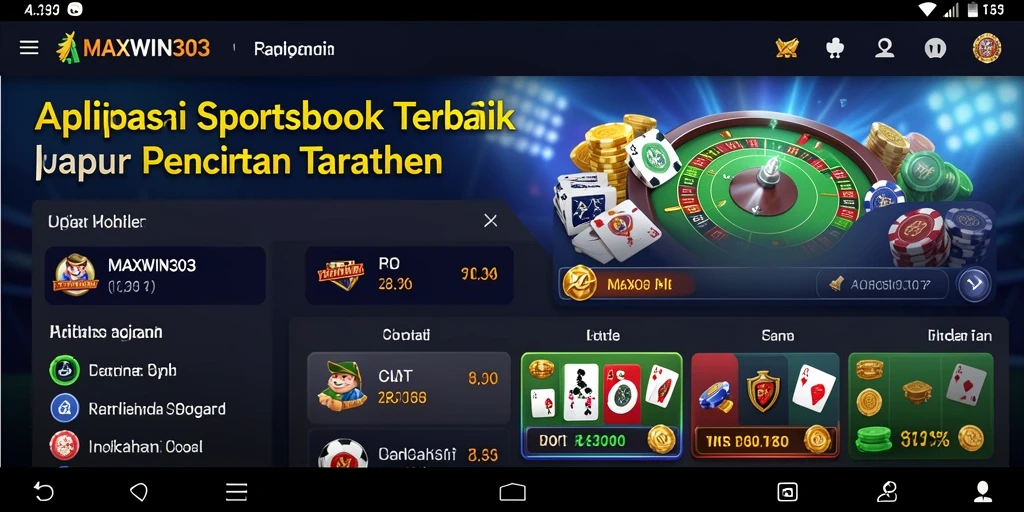 Tampilan menarik dari aplikasi MAXWIN303 saat melakukan taruhan olahraga.
