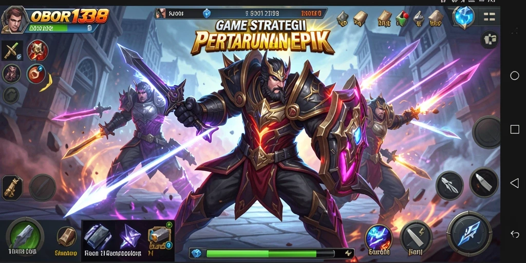 Tampilan screenshot OBOR138 menampilkan aksi strategi yang mendebarkan di medan perang.