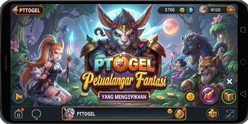 Tampilan permainan intens dengan pertarungan epik di PTTOGEL.