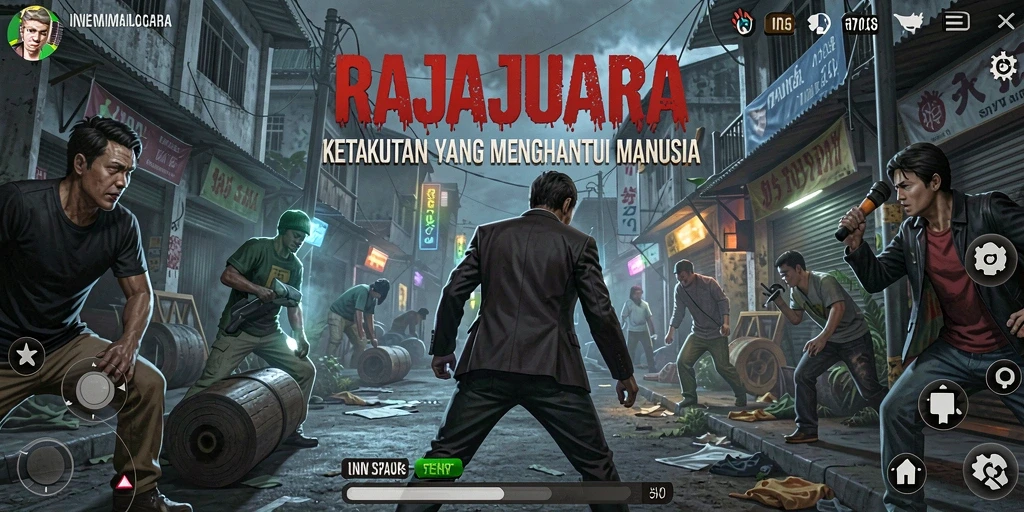 Gameplay RAJAJUARA yang memperlihatkan kengerian dan ketegangan.