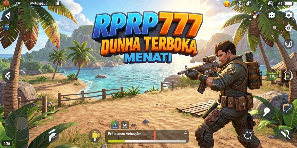 Tangkapan layar gameplay RPRP777 yang menampilkan eksplorasi dunia terbuka.