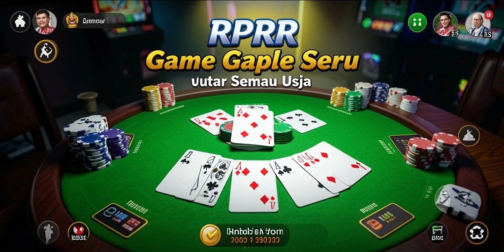 Tampilan seru gameplay gaple di RPRR.