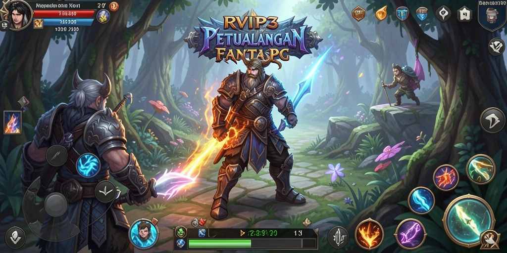 Tampilan gameplay RVIP3 yang epik dan mendebarkan.