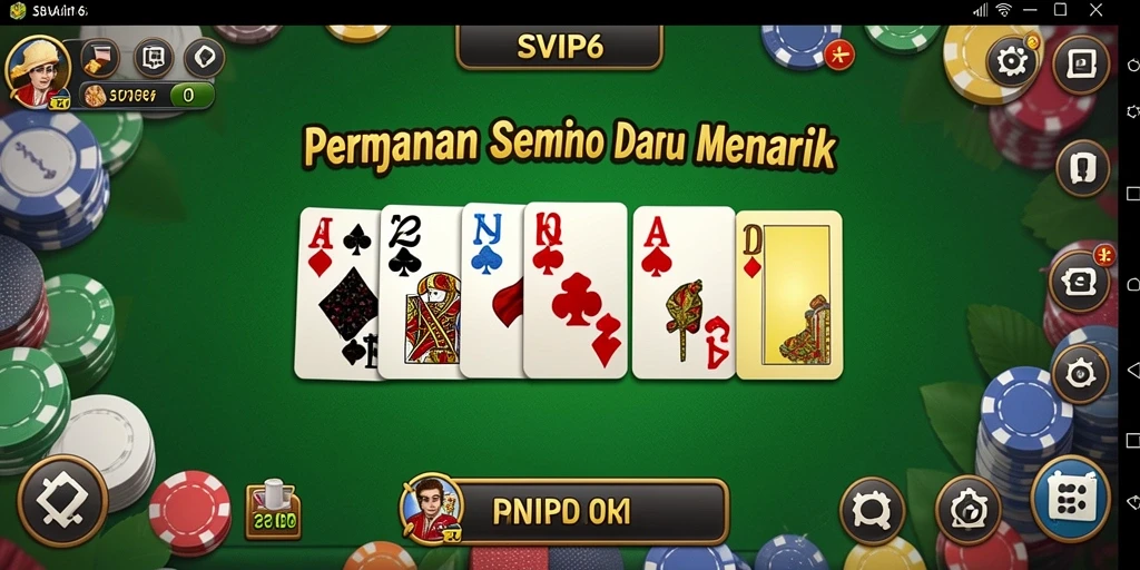 Gameplay seru dan interaktif dari SVIP6 dalam permainan Domino.