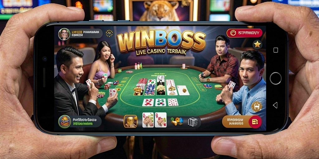 Tampilan gameplay Live Casino yang seru di WINBOSS.
