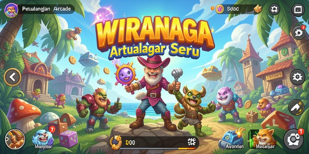 Tampilan gameplay menarik dari WIRANAGA yang penuh tantangan.
